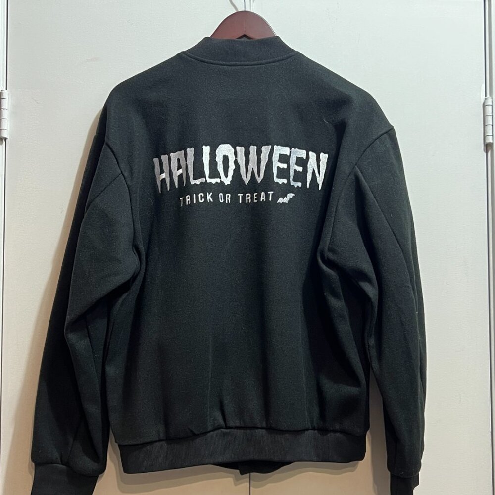 Halloween Fleece Bomber Jacket